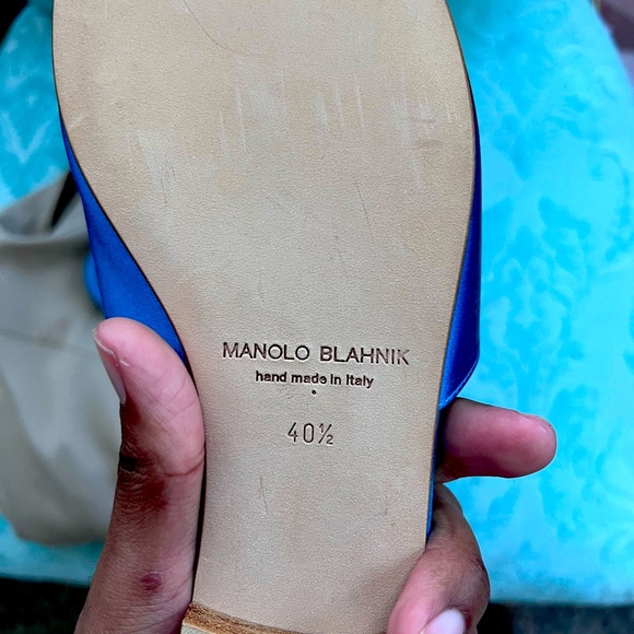 Manolo Silk Sandals - Picture 2 of 2